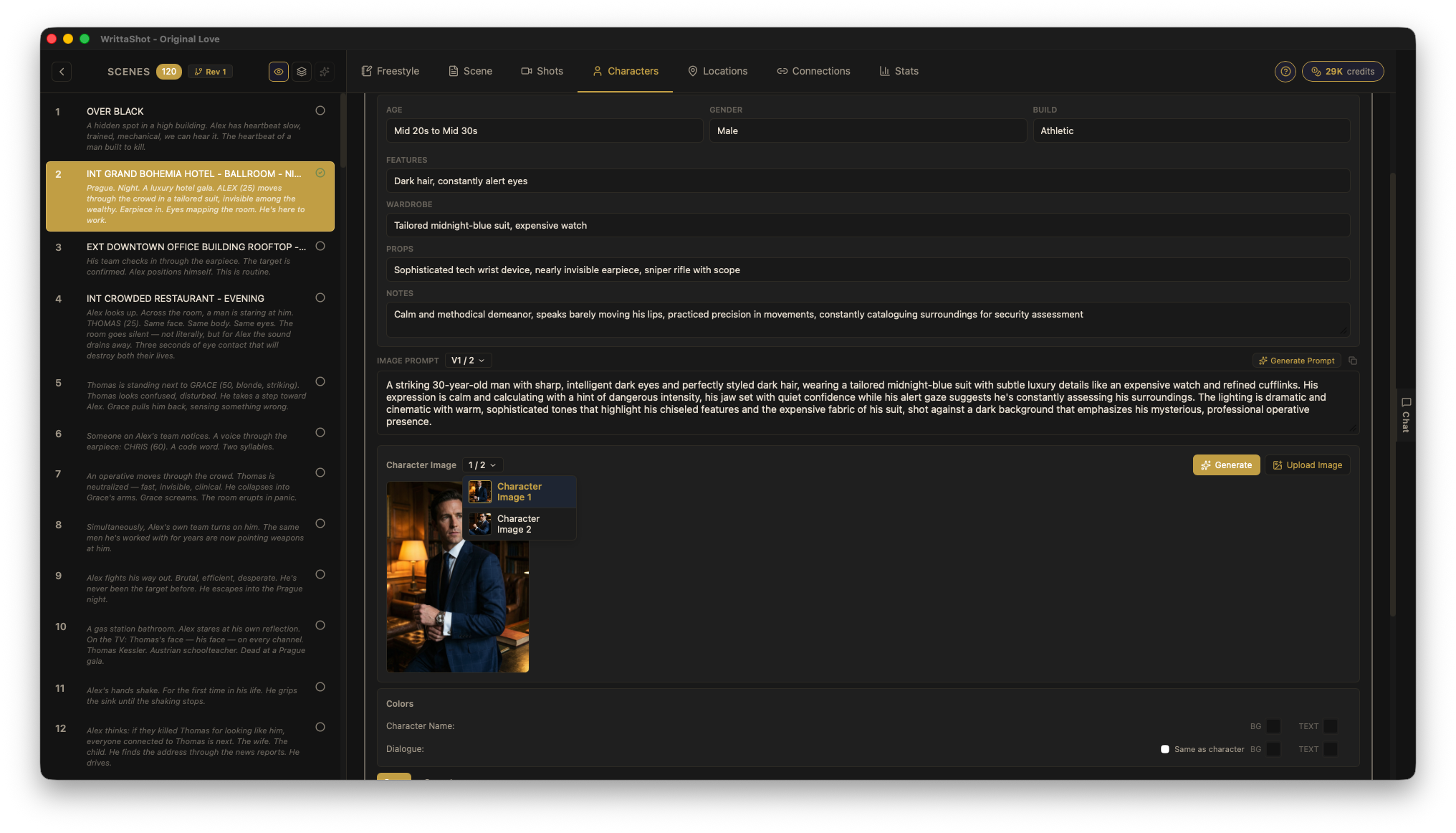 Version dropdown selector