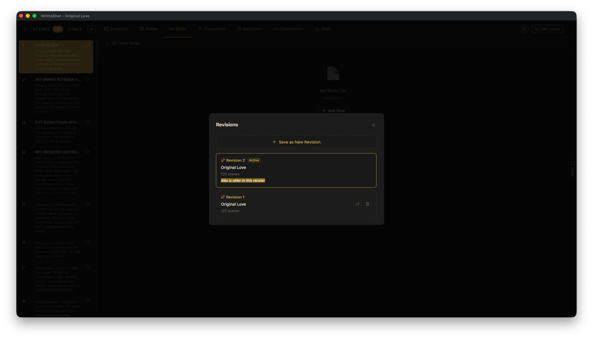 Revisions management