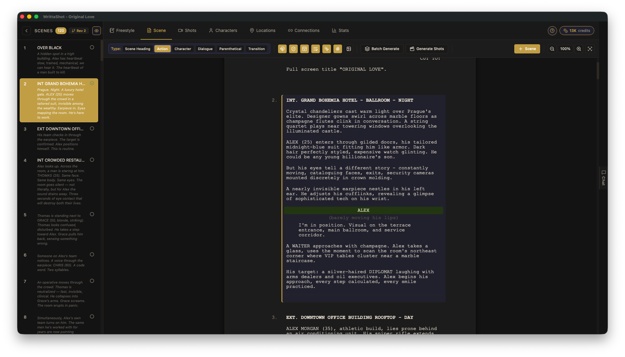 Scene editor overview