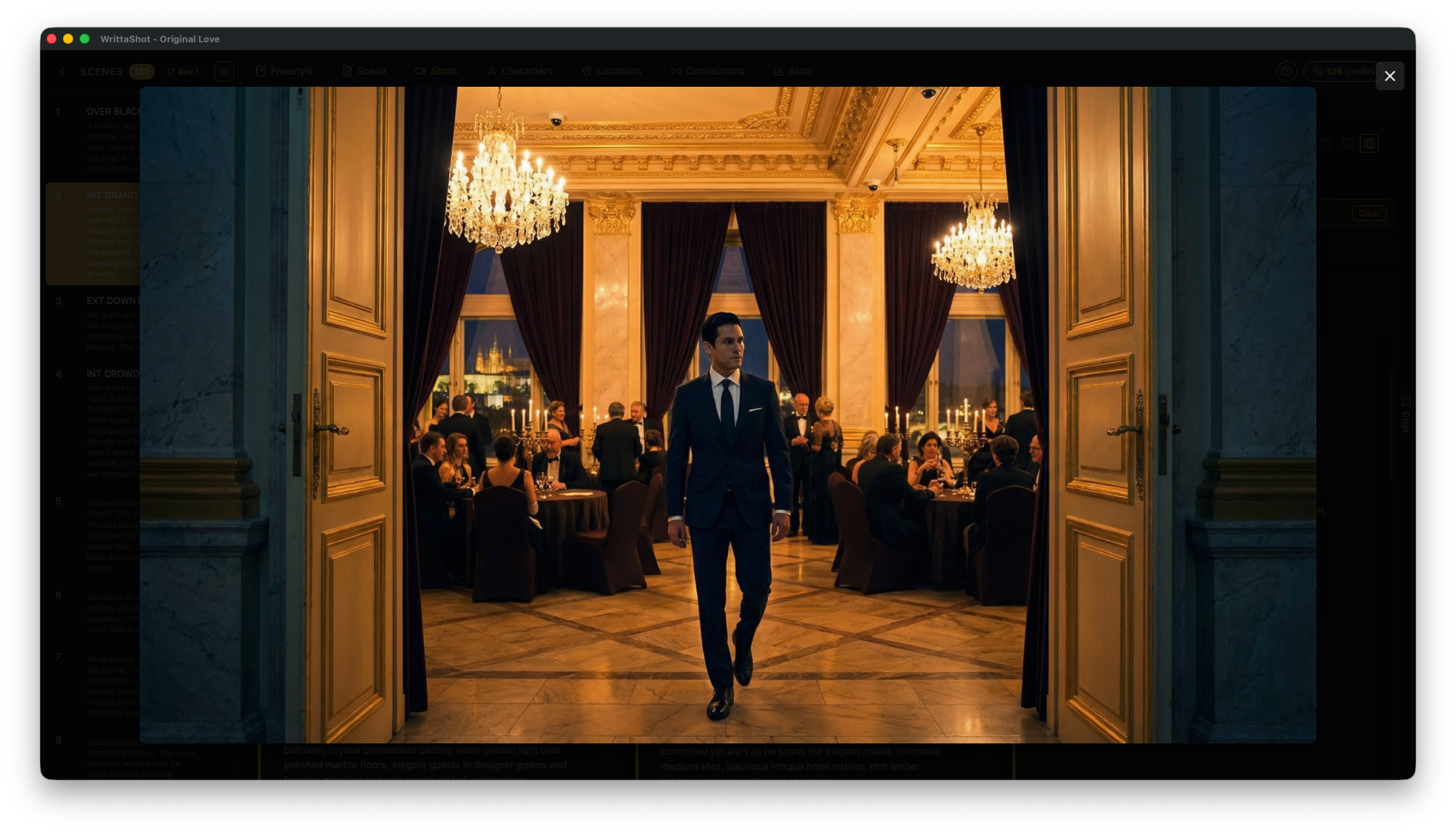 Shot image fullscreen